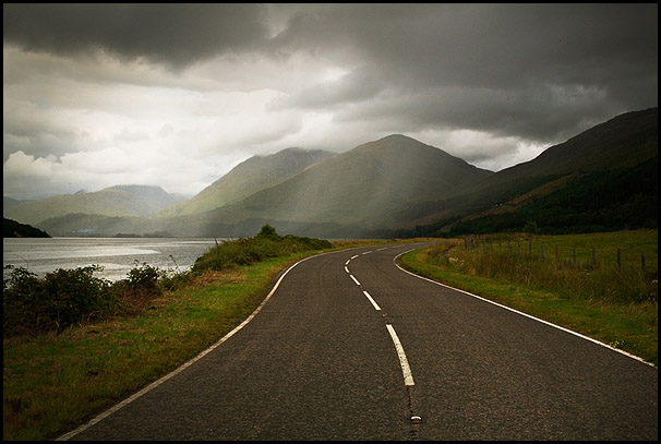 Road, Loch Creran, Argyll & Bute, Scotland