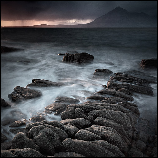 Twilight, Loch Scavaig, Cuillin Hills, Elgol, Isle of Skye, Scotland