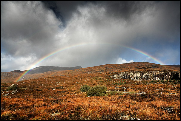 Rainbow near Loch Cluanie, Highlands, Scotland