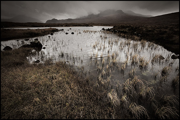 Bog near Sligachan, Loch Caol, Isle of Skye, Scotland