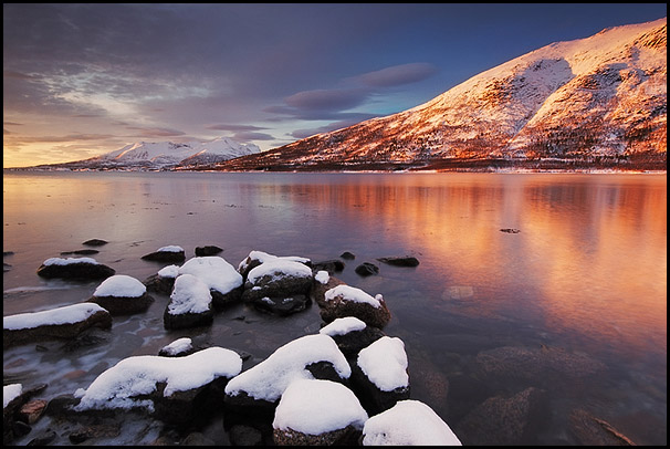 Eidepollen, Stonglandshals, Tranøy, Senja, Troms, Norvège